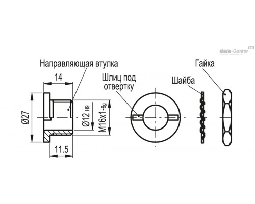 Пробойник VCK.50-24-D (68301) ELESA+GANTER