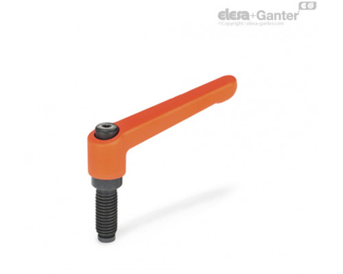 Регулируемая ручка рычажного типа GN 306-30-M6-16-MS-OS ELESA+GANTER
