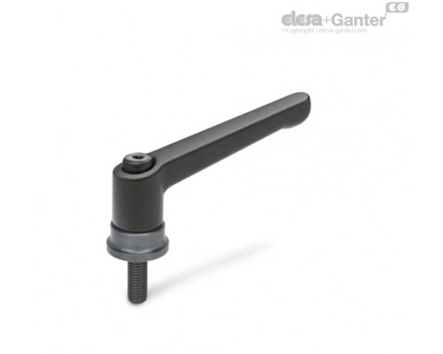Регулируемая ручка рычажного типа GN 300.4-78-M8-36-SW ELESA+GANTER