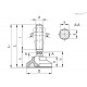 Регулируемая опора LSQ.A-60-14-AS-SST-M20x170-VD (188595) ELESA+GANTER