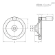 Дисковый маховик GN 321-80-K12-A ELESA+GANTER