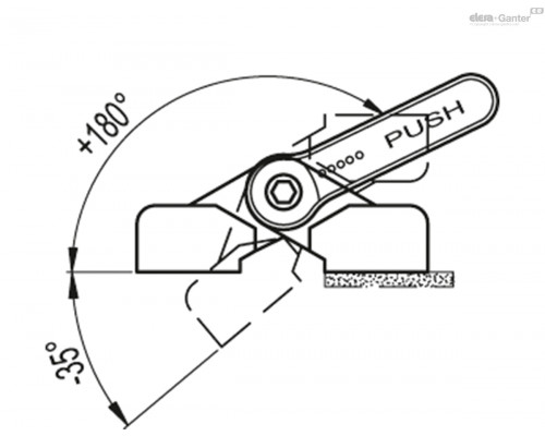 Петля CFA.65-ERS-SH-6 (422234) ELESA+GANTER