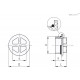 Заглушка TNX.1-1/4 (437387) ELESA+GANTER
