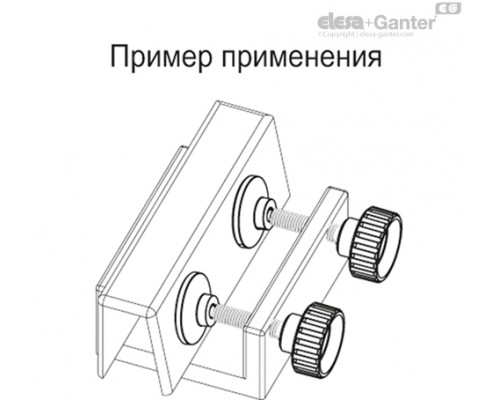 Ручка с рифлением с упорной накладкой фиксации BT.40-SST-p-M10x35-SV40 (108831) ELESA+GANTER