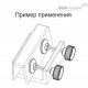 Ручка с рифлением с упорной накладкой фиксации BT.40-SST-p-M10x35-SV40 (108831) ELESA+GANTER