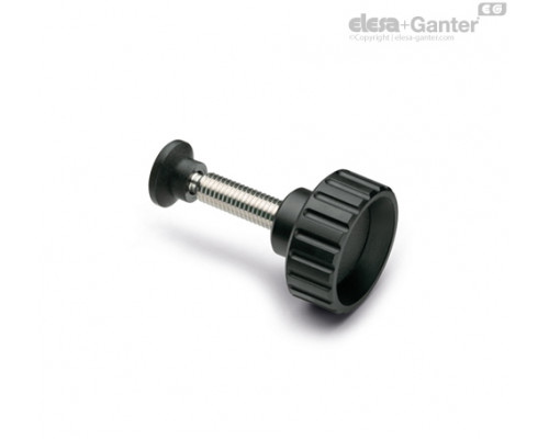 Ручка с рифлением с упорной накладкой фиксации BT.40-SST-p-M10x35-SV40 (108831) ELESA+GANTER