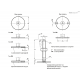 Регулируемая опора GN 41-80-M24-150-D1-VK ELESA+GANTER