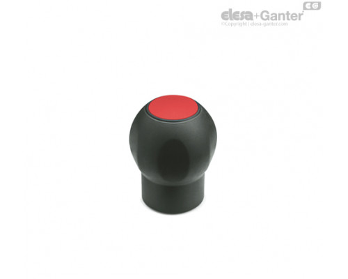 Грибовидная лепестковая ручка EBK.43 B-M8-C-SOFT-C6 (245103-C6) ELESA+GANTER