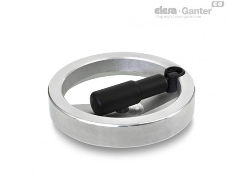 Маховик с откидной ручкой GN 322.7-160-K14-R ELESA+GANTER