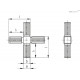 Соединитель STC.25-2A-4W-R-C33 (430074) ELESA+GANTER