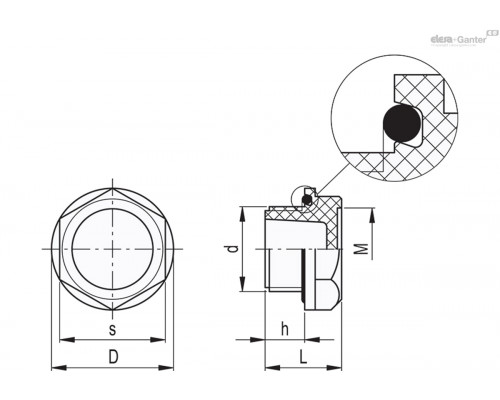 Заглушка TNR.1 ½ (158413) ELESA+GANTER