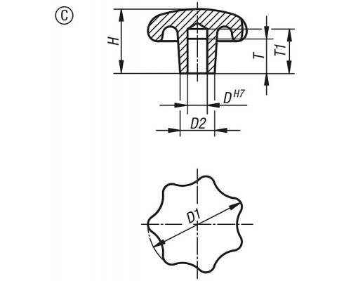 Ручка K0149.16312 Kipp