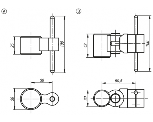 Упоры K2043.2 Kipp