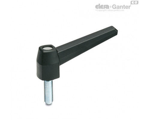 Ручка рычажного типа MF.40 p-M6x16-C3 (39031-R-C3) ELESA+GANTER
