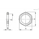Cтопорное кольцо GH. M35x1.5-NK (14951-NK) ELESA+GANTER