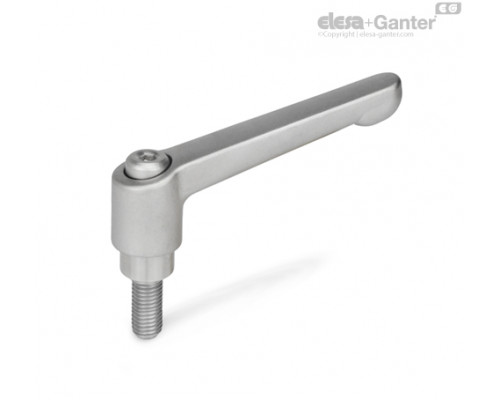 Регулируемая ручка рычажного типа GN 300.5-92-M12-63-IS ELESA+GANTER