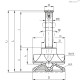 Регулируемая опора LV.A-70-14-AS-M16x78-ELK (308118) ELESA+GANTER