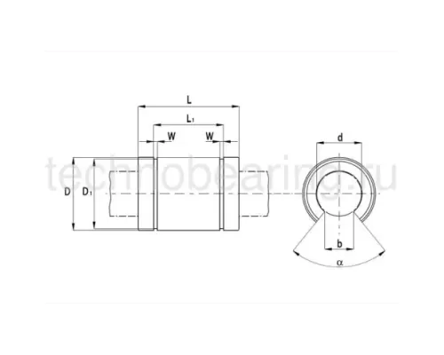 Линейный шариковый подшипник NBS (ISB) KBO 60 125 PP