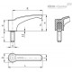 Ручка рычажного типа ERF.63 p-M8x45-C1 (232140-C1) ELESA+GANTER