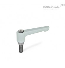 Плоская регулируемая ручка рычажного типа GN 302.1-78-M10-20-SR ELESA+GANTER