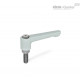 Плоская регулируемая ручка рычажного типа GN 302.1-78-M12-50-SR ELESA+GANTER