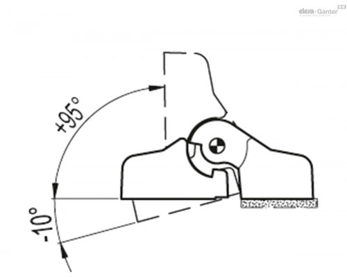 Петля CFA.65-F-B-M6 (422212) ELESA+GANTER