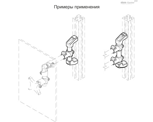 Зажим TCC-TS-30-PR-1-C33 (600907-C33) ELESA+GANTER