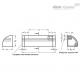 Выступающая ручка GN 430-150-SW ELESA+GANTER