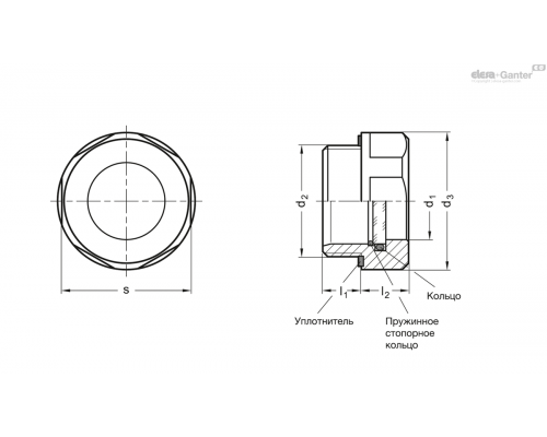 Стекло указателя GN 743.6-18-G3/4 ELESA+GANTER