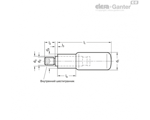Вращающаяся ручка GN 798-AL-24-M8 ELESA+GANTER
