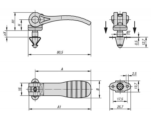 Механизмы K0751.121107X4 Kipp