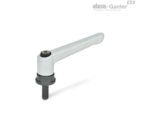 Регулируемая ручка рычажного типа GN 300.4-108-M12-65-SR ELESA+GANTER
