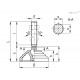 Регулируемая опора LVQ.A-100-14-SST-M16x68-VD (183481) ELESA+GANTER