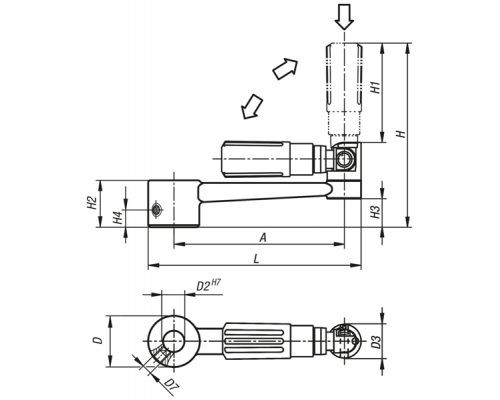 Рукоятка K0998.23146 Kipp