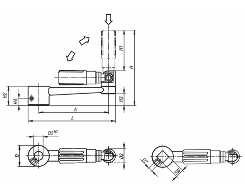 Рукоятка K0998.23146 Kipp
