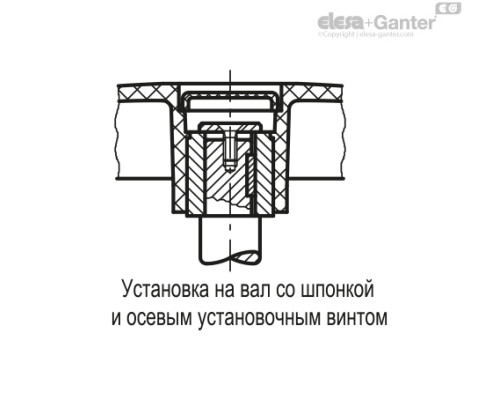 Маховичок цельнолитый VDS.80-A8 (72641-R) ELESA+GANTER