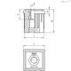 Торцевая заглушка ND.Q-30x1.5-M8 (319102) ELESA+GANTER