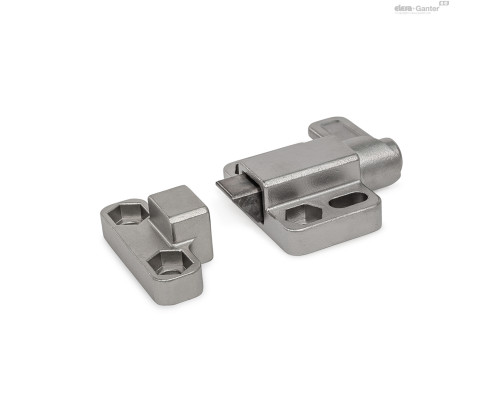 Пружинная защёлка GN 724.3-13-20-R2-NI-2 ELESA+GANTER