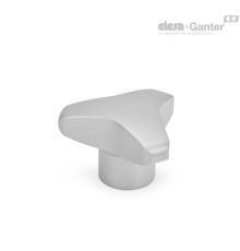 Трёхлепестковая ручка GN 5345-60-M10-D ELESA+GANTER