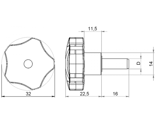 Ручка A30110.00057 Алтервиа