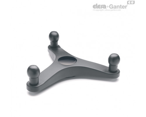 Трехлопастный маховик EYK.400+EBS A-20-C1 (208311-C1) ELESA+GANTER