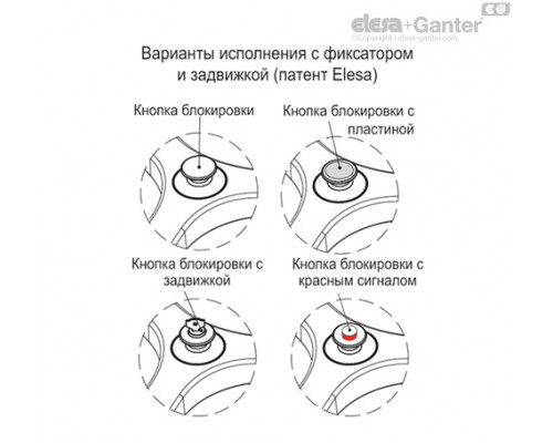 Трехлопастный маховик EYK.400+EBS A-20-C1 (208311-C1) ELESA+GANTER