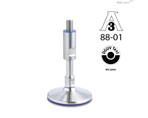 Регулируемая опора GN 20-60-M12-225-A ELESA+GANTER