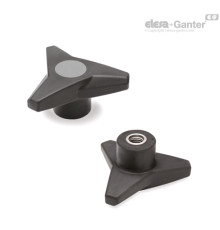 Трёхлепестковая ручка VB.839/63 SST-M8-SOFT-C3 (64808-C3) ELESA+GANTER