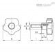 Лепестковая поворотная ручка VCT.74-SST-p-M12x30-C17 (70073-C17) ELESA+GANTER