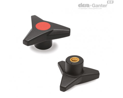Трёхлепестковая ручка VB.839/63 B-M8-C6 (64635-C6) ELESA+GANTER