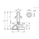 Регулируемая опора LVQ.A-60-14-AS-SST-M20x210-VD (184197) ELESA+GANTER