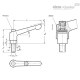 Регулируемая ручка рычажного типа GN 303.2-45-M5-50-SW-O ELESA+GANTER