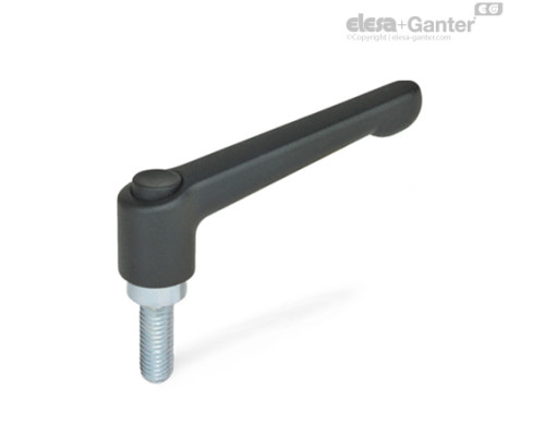 Регулируемая ручка рычажного типа GN 303.2-63-M8-32-SW-S ELESA+GANTER Регулируемая ручка рычажного типа GN 303.2-63-M8-32-SW-S ELESA+GANTER
