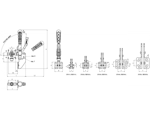Прижимы B213-5-L Kukamet